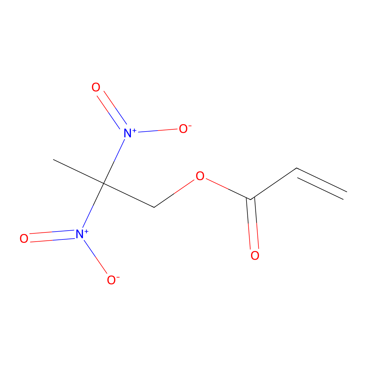 2,2-Dinitropropyl acrylate molecular structure, CAS 17977-09-2