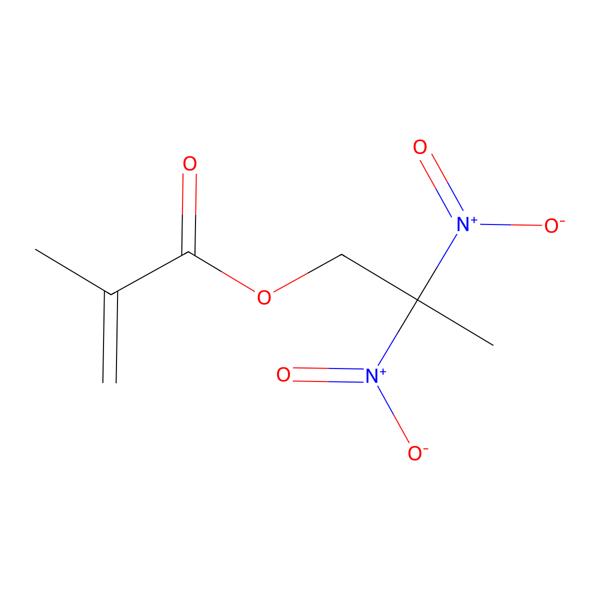 2,2-Dinitropropyl methacrylate molecular structure, CAS 17977-13-8