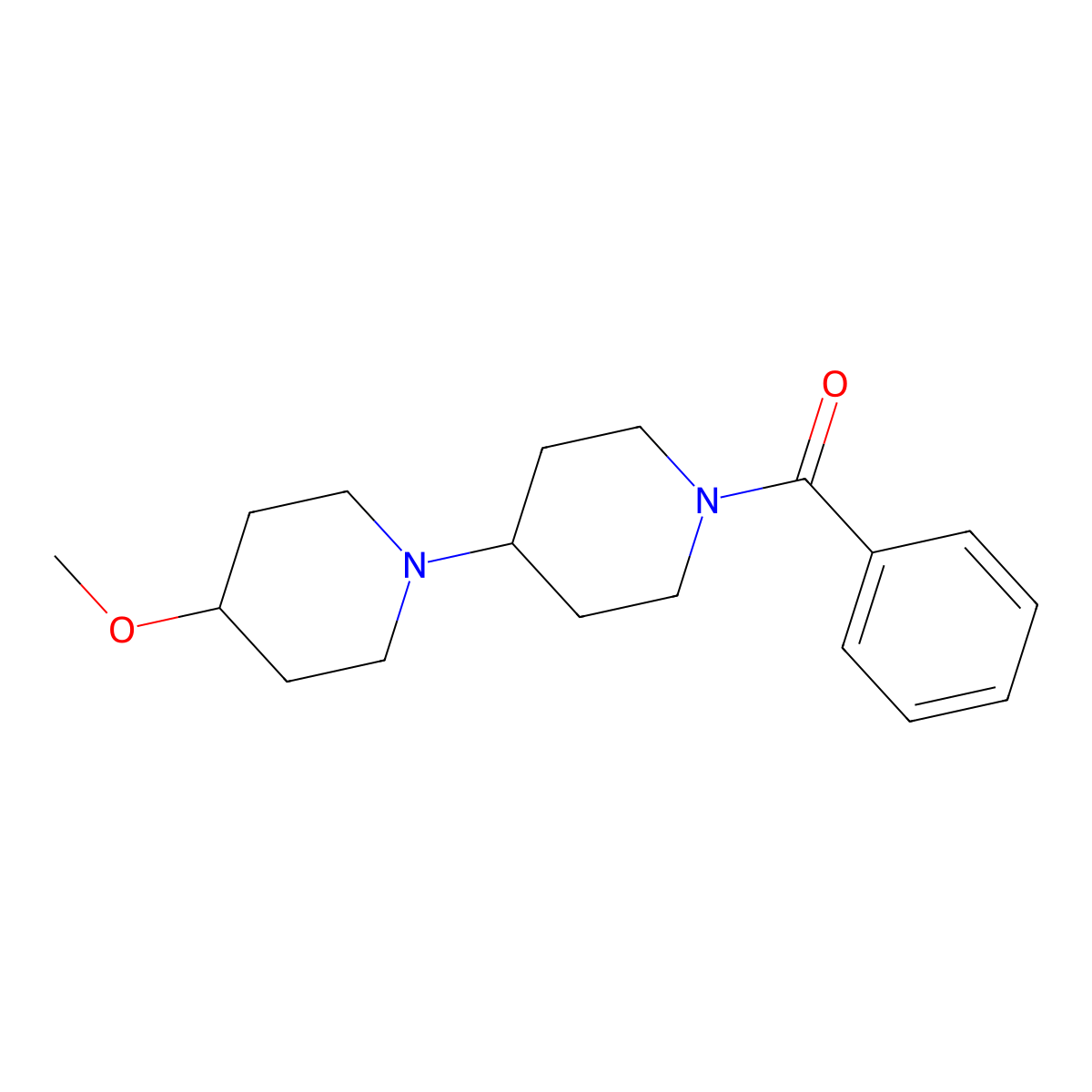 1'-Benzoyl-4-methoxy-1,4'-bipiperidine molecular structure, CAS 1797701-40-6