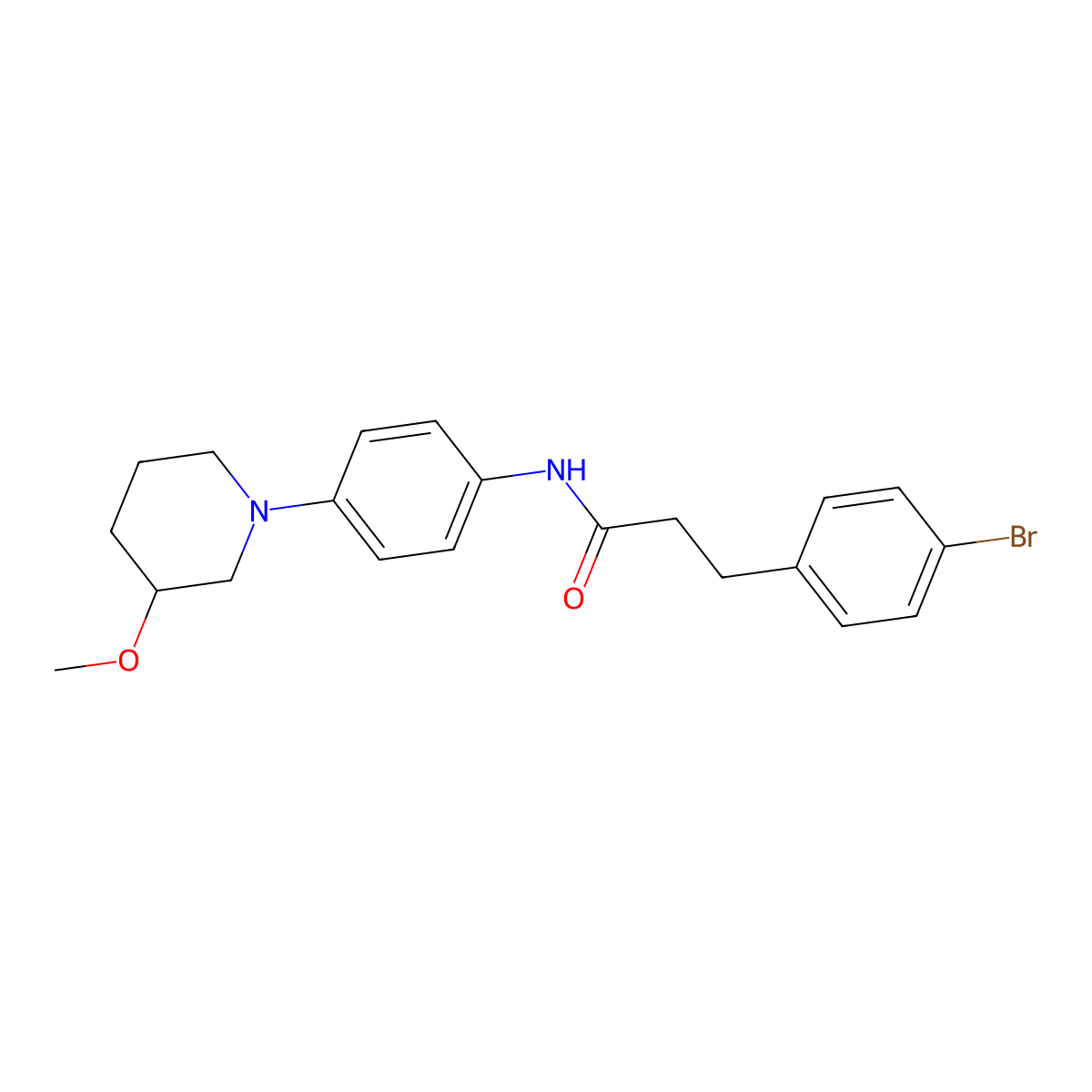 3-(4-Bromophenyl)-N-[4-(3-methoxypiperidin-1-YL)phenyl]propanamide molecular structure, CAS 1797701-81-5