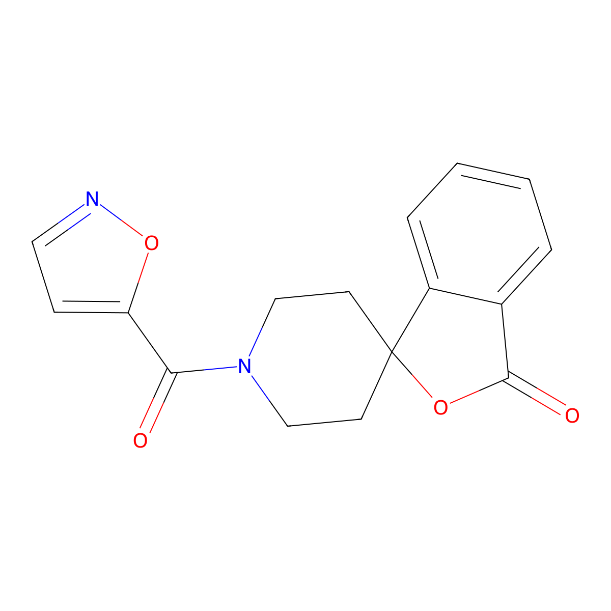 1'-(isoxazole-5-carbonyl)-3H-spiro[isobenzofuran-1,4'-piperidin]-3-one molecular structure, CAS 1797702-19-2