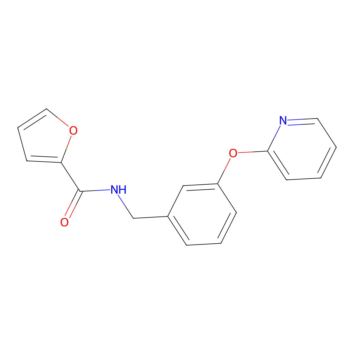 N-(3-(pyridin-2-yloxy)benzyl)furan-2-carboxamide molecular structure, CAS 1797703-36-6