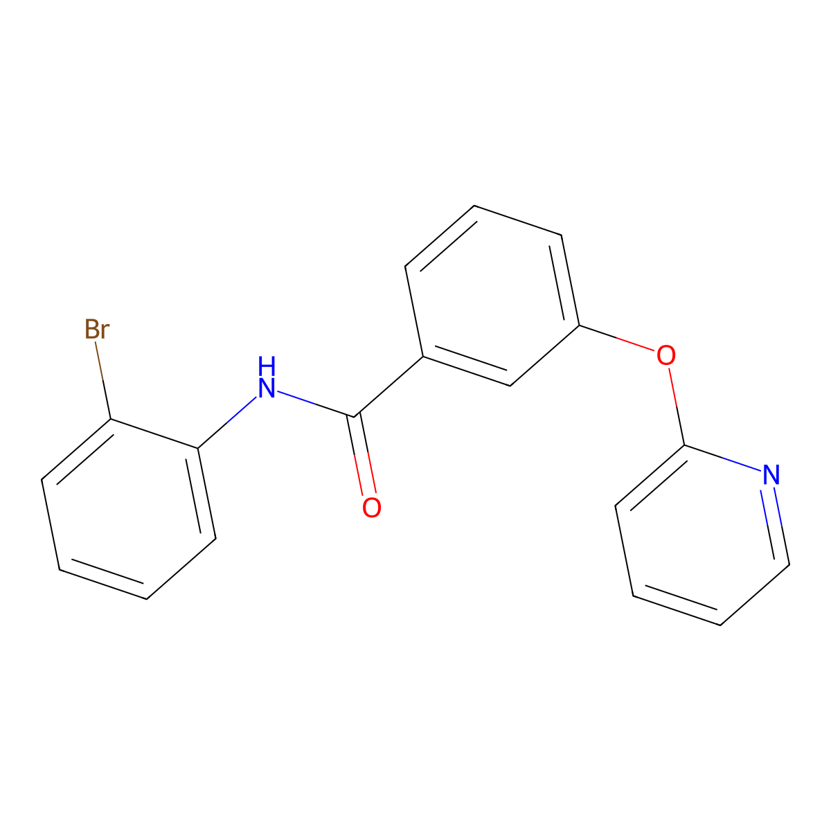 N-(2-bromophenyl)-3-(pyridin-2-yloxy)benzamide molecular structure, CAS 1797708-28-1