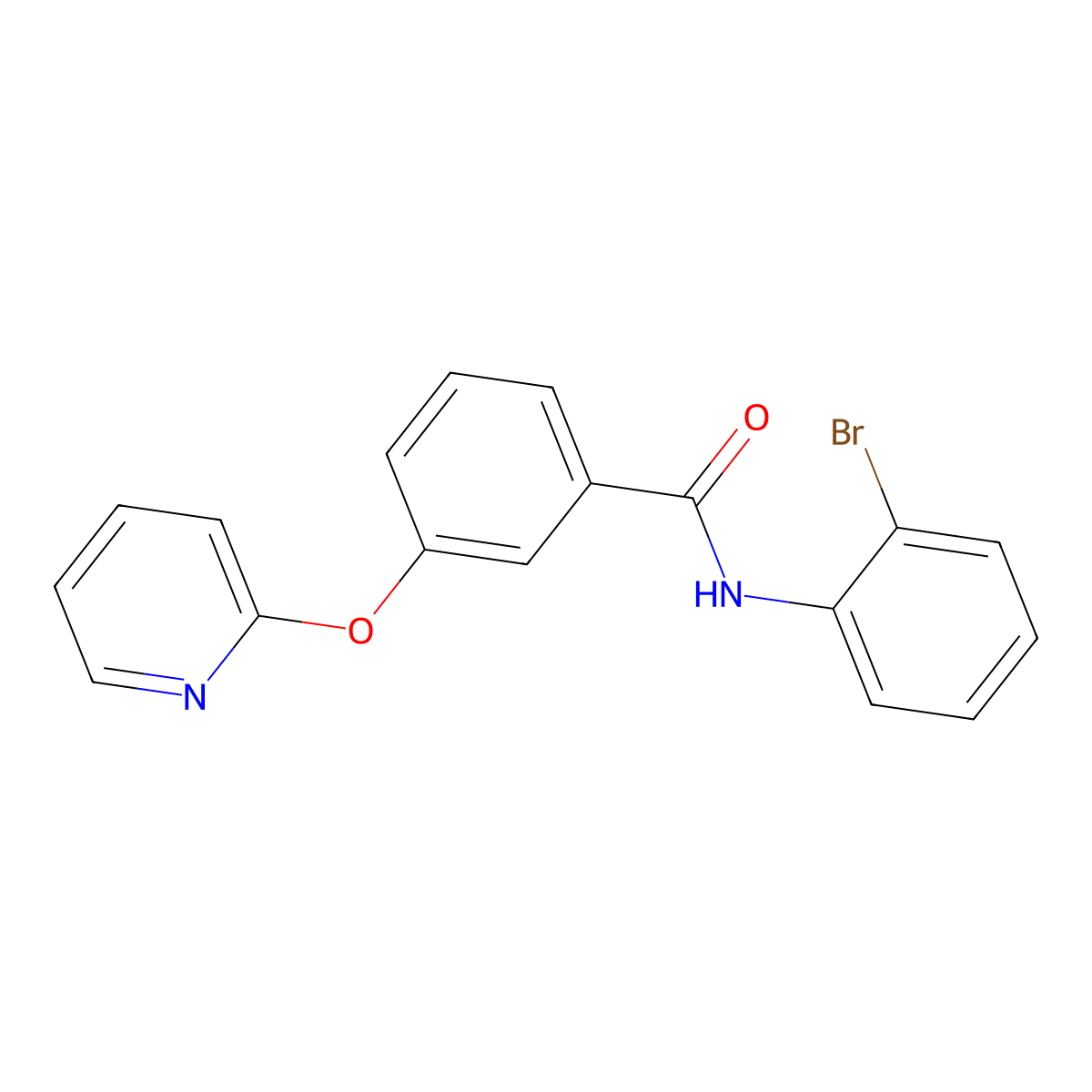N-(2-bromophenyl)-3-(pyridin-2-yloxy)benzamide molecular structure, CAS 1797708-28-1