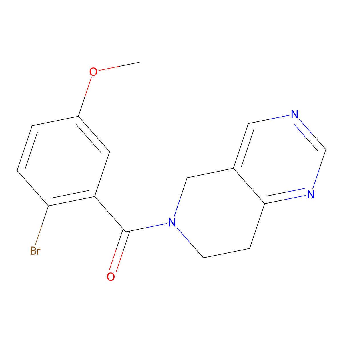 (2-bromo-5-methoxyphenyl)(7,8-dihydropyrido[4,3-d]pyrimidin-6(5H)-yl)methanone molecular structure, CAS 1797711-76-2