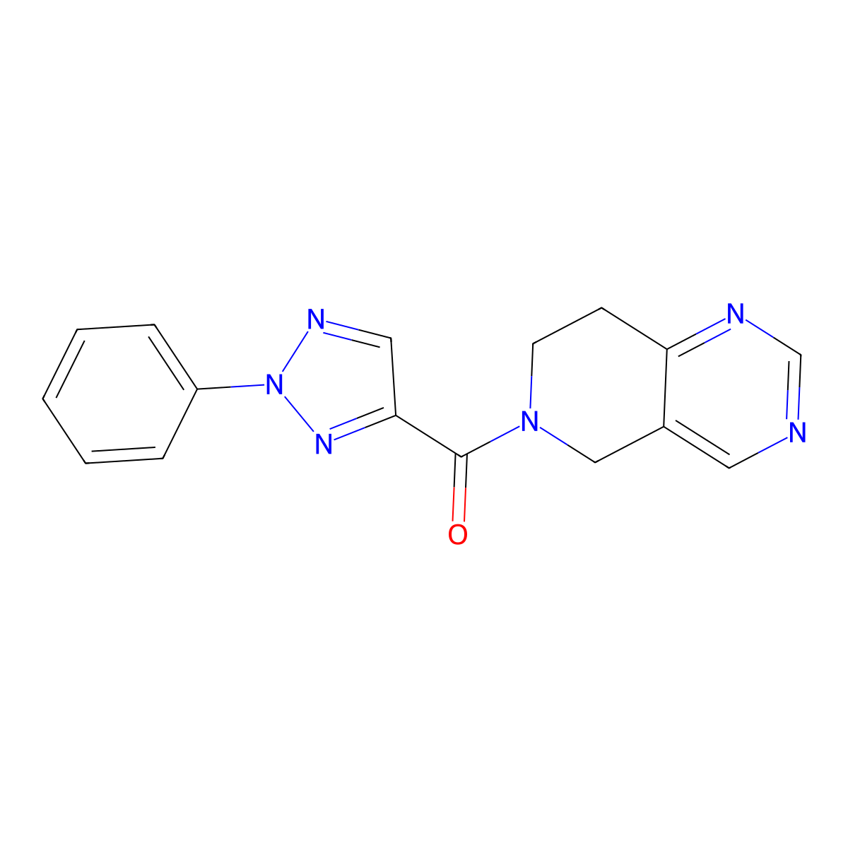 (7,8-dihydropyrido[4,3-d]pyrimidin-6(5H)-yl)(2-phenyl-2H-1,2,3-triazol-4-yl)methanone molecular structure, CAS 1797712-33-4