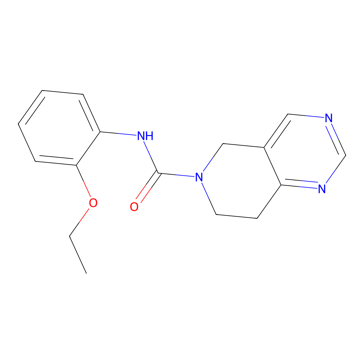 N-(2-ethoxyphenyl)-7,8-dihydropyrido[4,3-d]pyrimidine-6(5H)-carboxamide molecular structure, CAS 1797712-72-1
