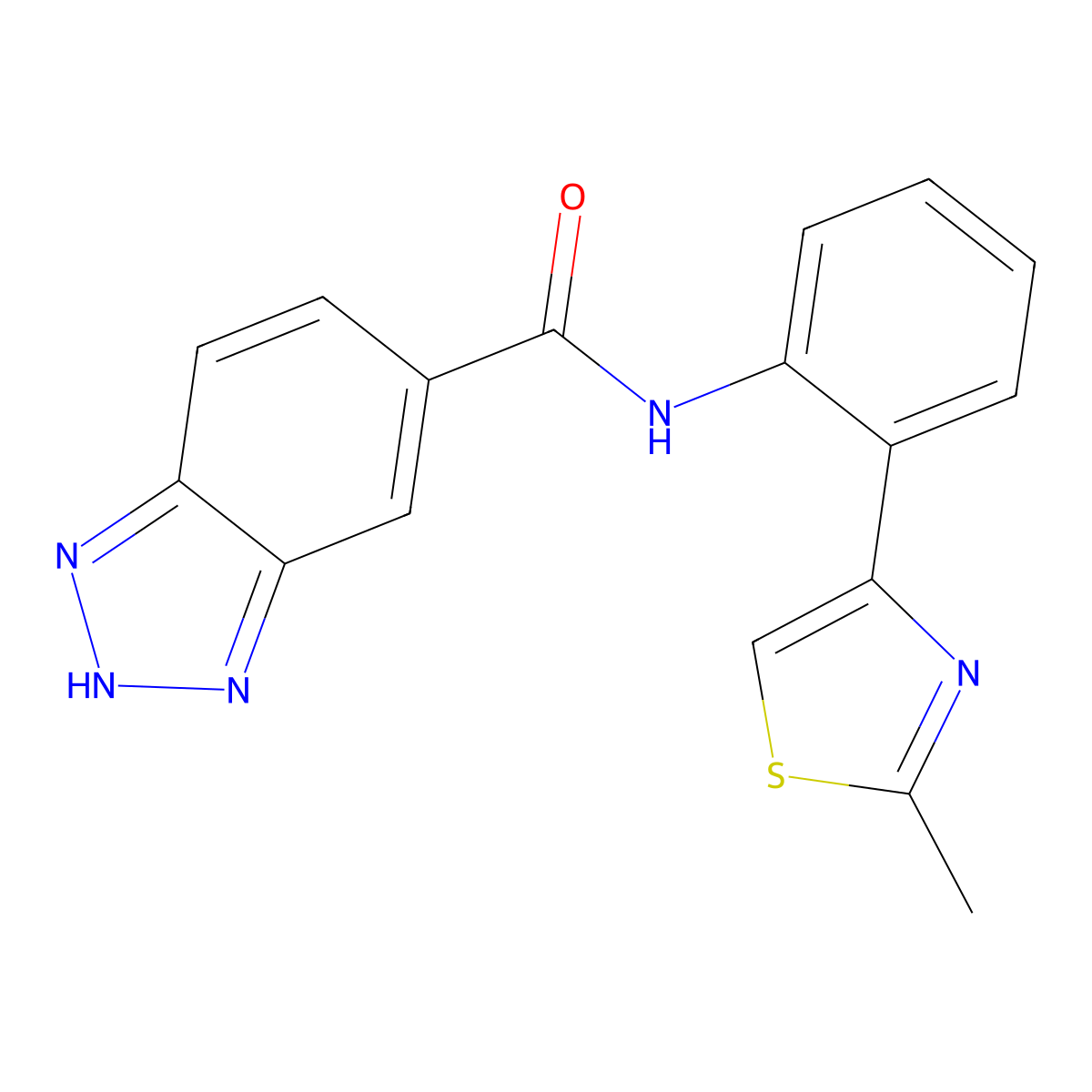 N-(2-(2-methylthiazol-4-yl)phenyl)-1H-benzo[d][1,2,3]triazole-5-carboxamide molecular structure, CAS 1797722-10-1