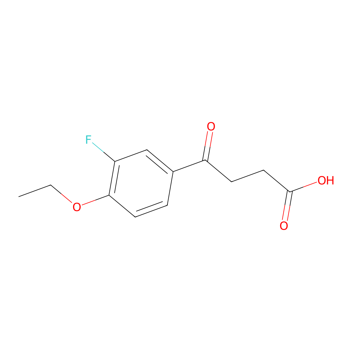 4-(4-Ethoxy-3-fluorophenyl)-4-oxobutanoic acid molecular structure, CAS 1797723-62-6