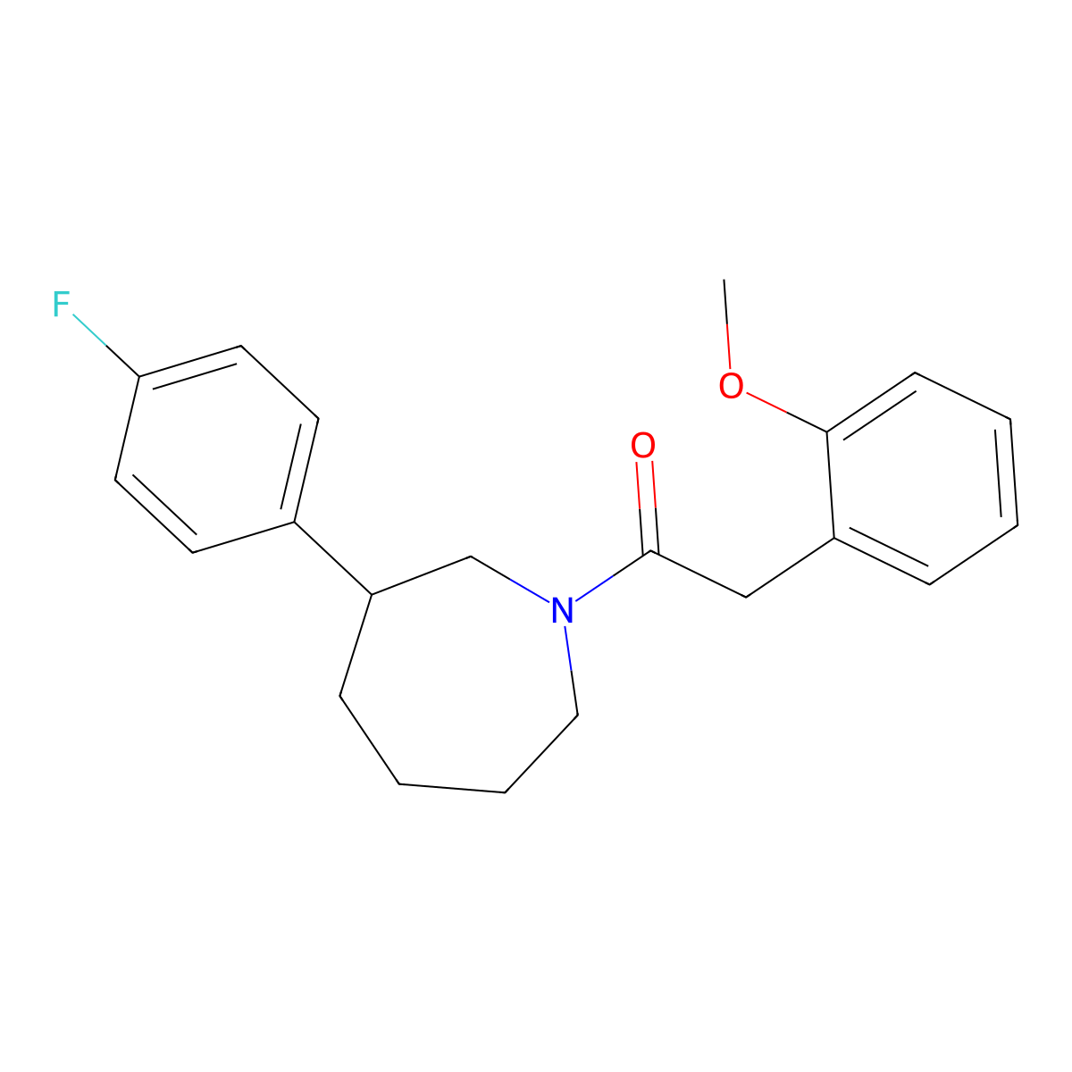 1-(3-(4-Fluorophenyl)azepan-1-yl)-2-(2-methoxyphenyl)ethanone molecular structure, CAS 1797726-39-6