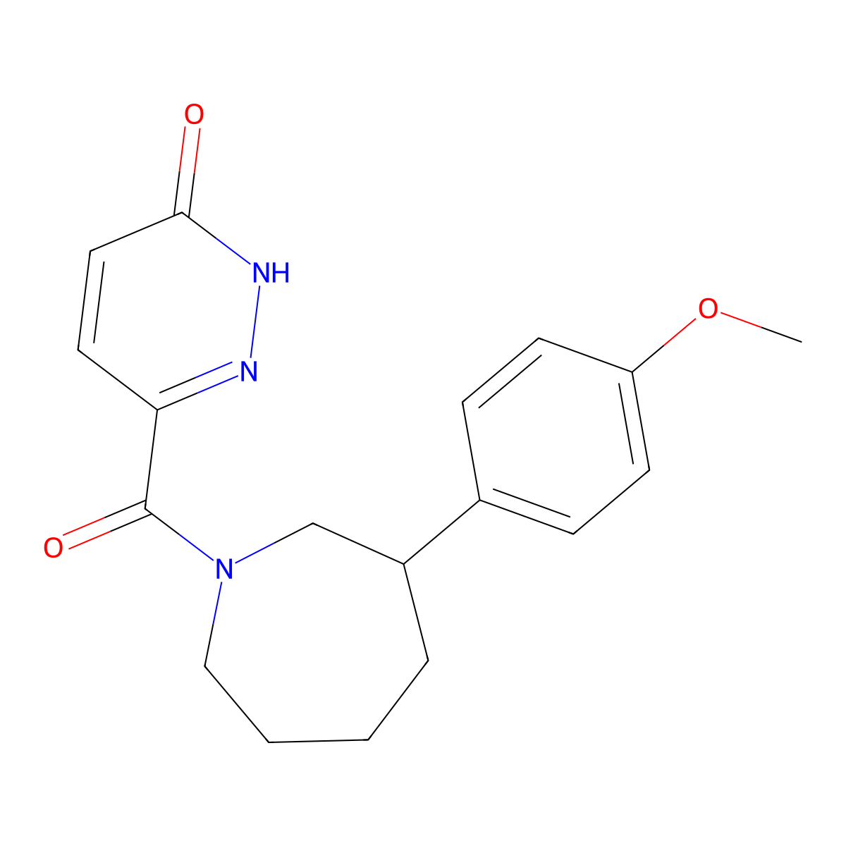 6-(3-(4-methoxyphenyl)azepane-1-carbonyl)pyridazin-3(2H)-one molecular structure, CAS 1797726-74-9