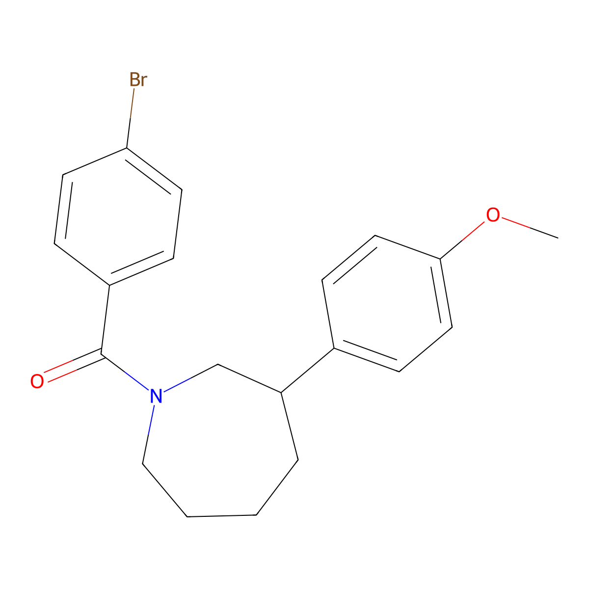 (4-Bromophenyl)(3-(4-methoxyphenyl)azepan-1-yl)methanone molecular structure, CAS 1797726-81-8