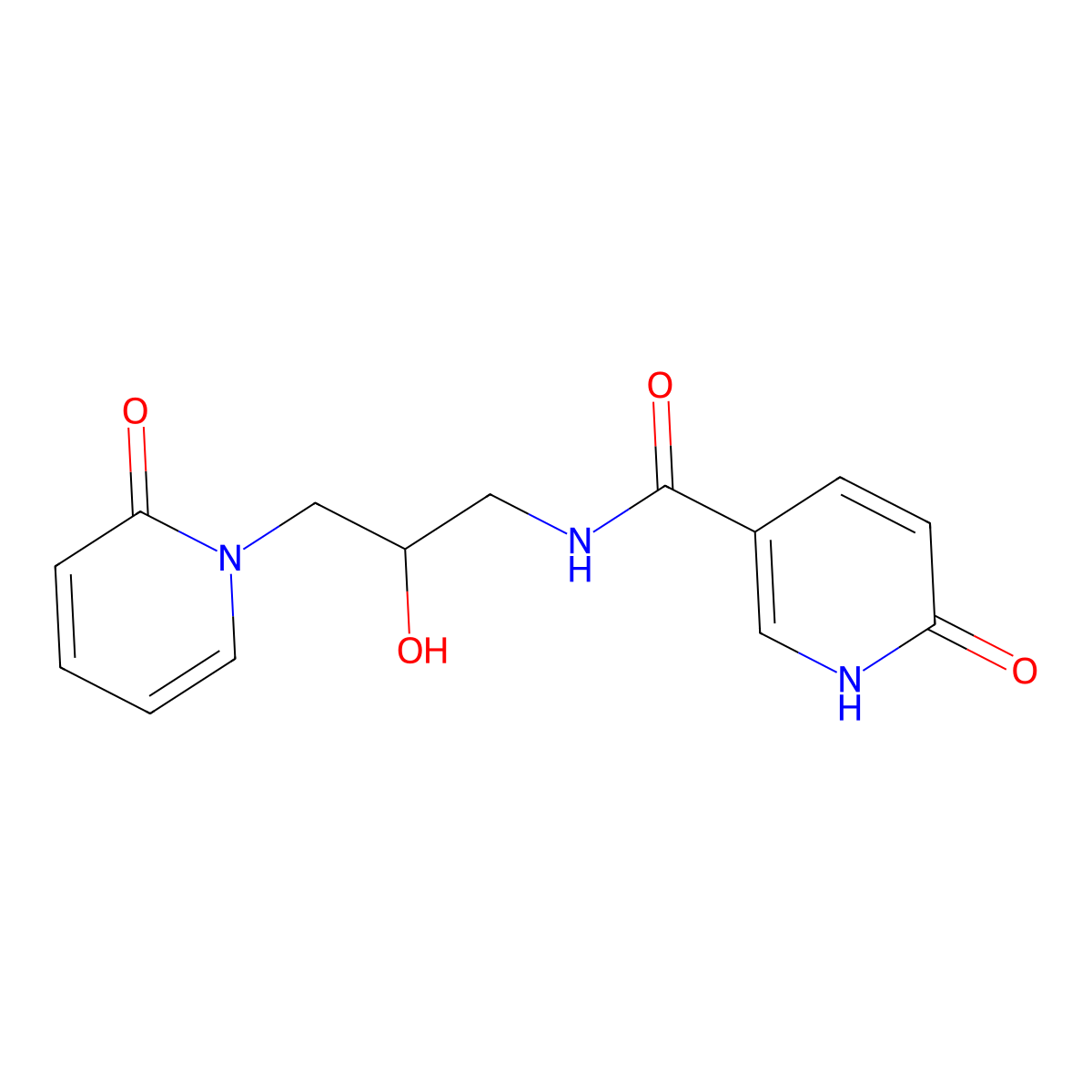 N-(2-hydroxy-3-(2-oxopyridin-1(2H)-yl)propyl)-6-oxo-1,6-dihydropyridine-3-carboxamide molecular structure, CAS 1797726-89-6