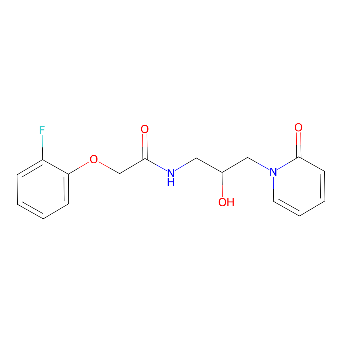 2-(2-fluorophenoxy)-N-(2-hydroxy-3-(2-oxopyridin-1(2H)-yl)propyl)acetamide molecular structure, CAS 1797726-98-7