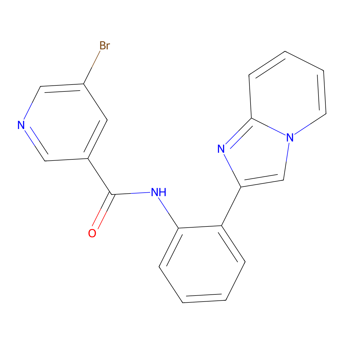 5-bromo-N-(2-(imidazo[1,2-a]pyridin-2-yl)phenyl)nicotinamide molecular structure, CAS 1797729-65-7