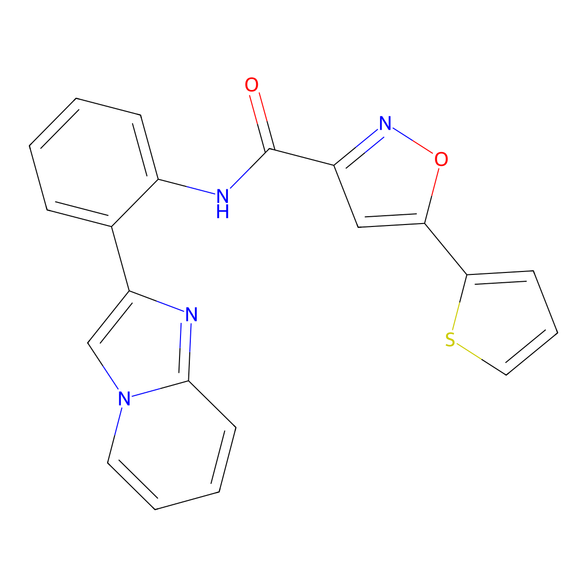 N-(2-(imidazo[1,2-a]pyridin-2-yl)phenyl)-5-(thiophen-2-yl)isoxazole-3-carboxamide molecular structure, CAS 1797729-81-7