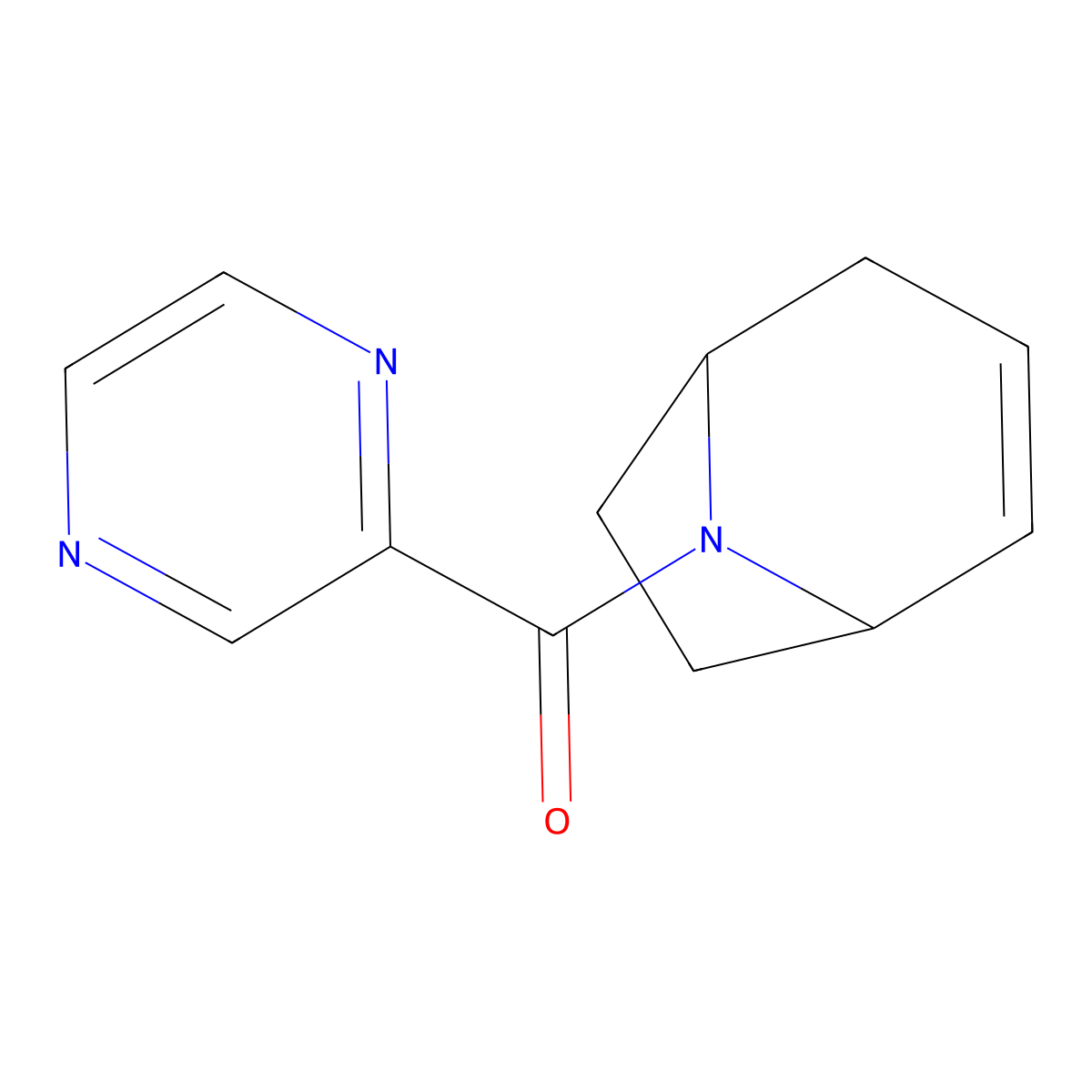 (1R,5S)-8-azabicyclo[3.2.1]oct-2-en-8-yl(pyrazin-2-yl)methanone molecular structure, CAS 1797729-94-2