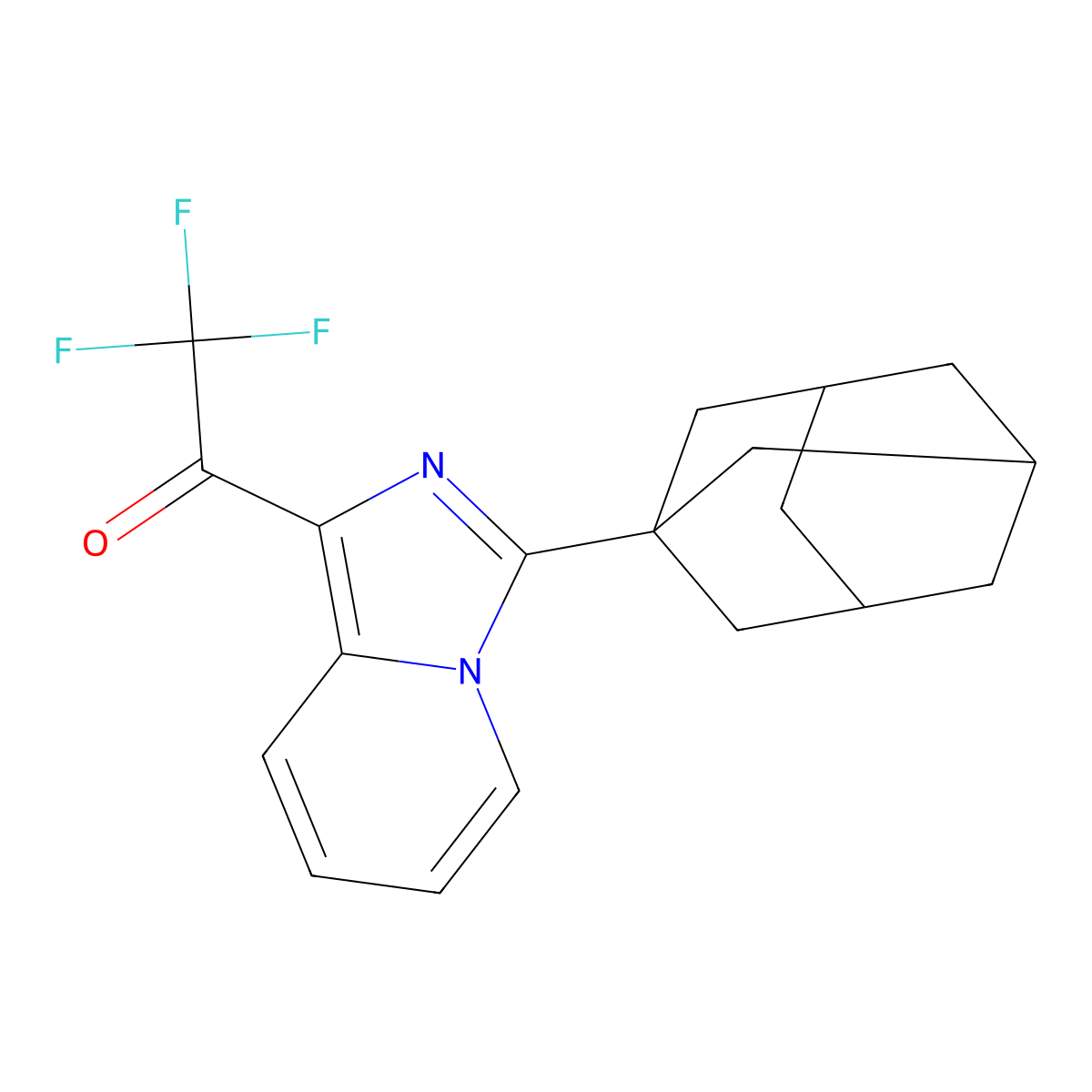 1-[3-(Adamantan-1-yl)imidazo[1,5-a]pyridin-1-yl]-2,2,2-trifluoroethan-1-one molecular structure, CAS 1797731-53-3