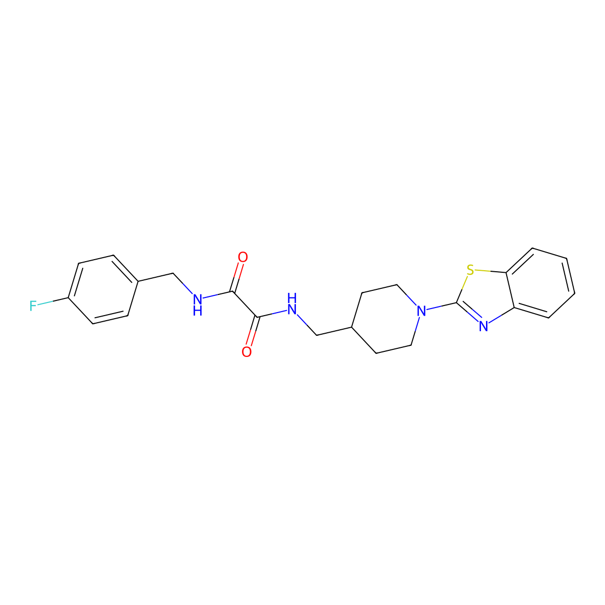 N1-((1-(benzo[d]thiazol-2-yl)piperidin-4-yl)methyl)-N2-(4-fluorobenzyl)oxalamide molecular structure, CAS 1797731-81-7