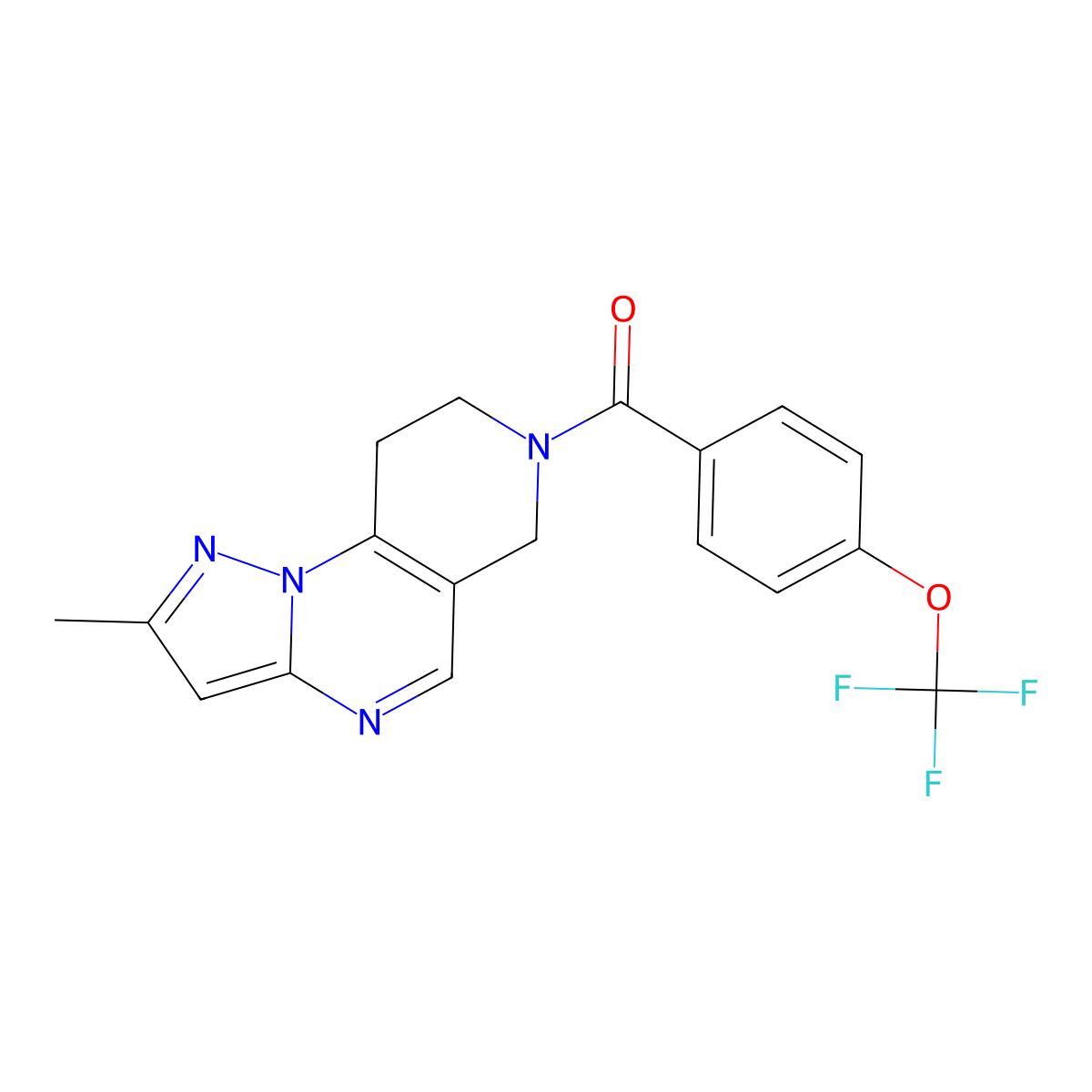 4-Methyl-11-[4-(trifluoromethoxy)benzoyl]-2,3,7,11-tetraazatricyclo[7.4.0.0^{2,6}]trideca-1(9),3,5,7-tetraene molecular structure, CAS 1797735-38-6
