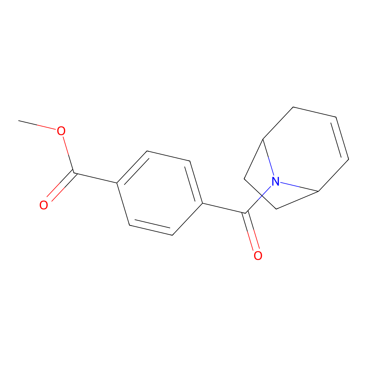 methyl 4-((1R,5S)-8-azabicyclo[3.2.1]oct-2-ene-8-carbonyl)benzoate molecular structure, CAS 1797739-38-8
