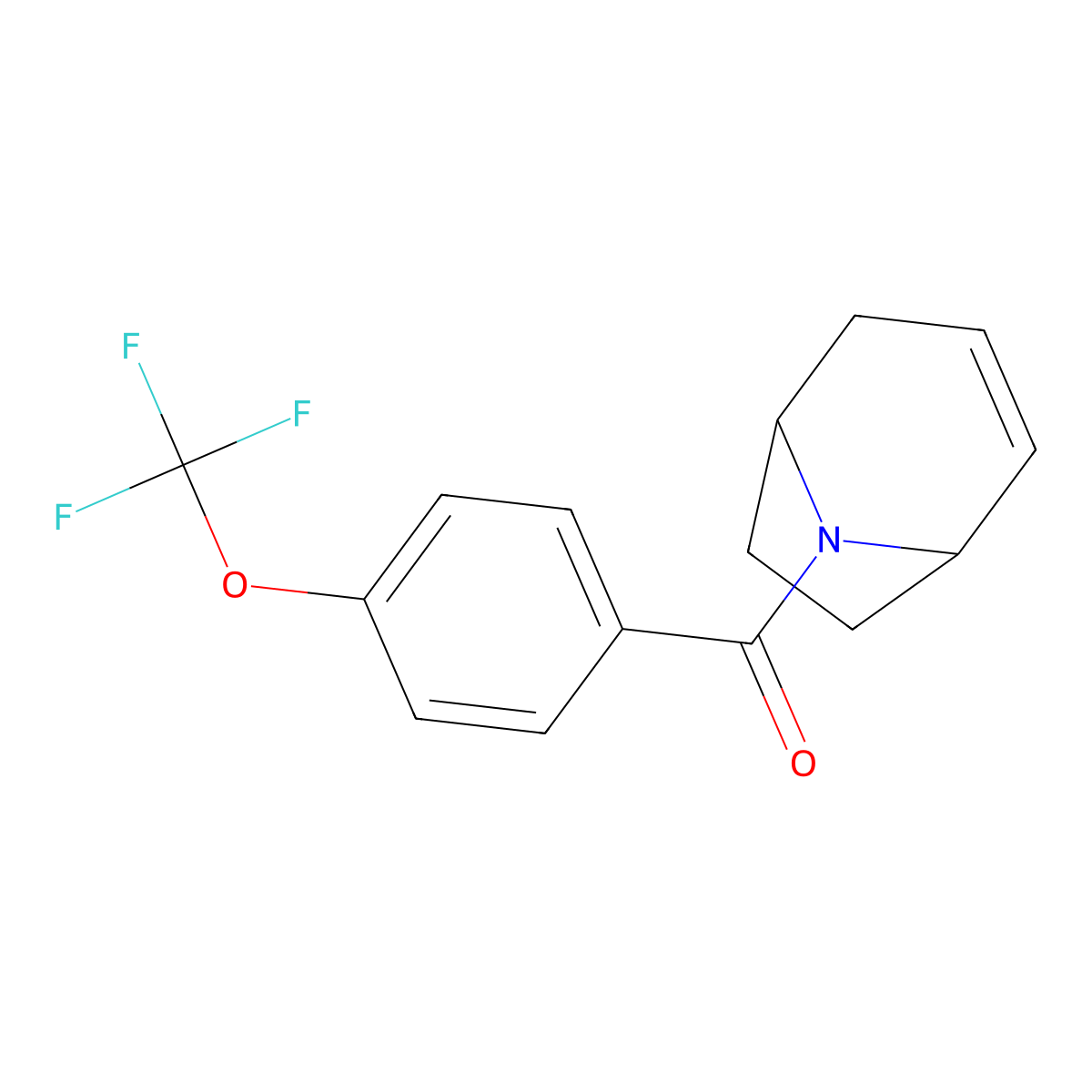 (1R,5S)-8-azabicyclo[3.2.1]oct-2-en-8-yl(4-(trifluoromethoxy)phenyl)methanone molecular structure, CAS 1797739-69-5