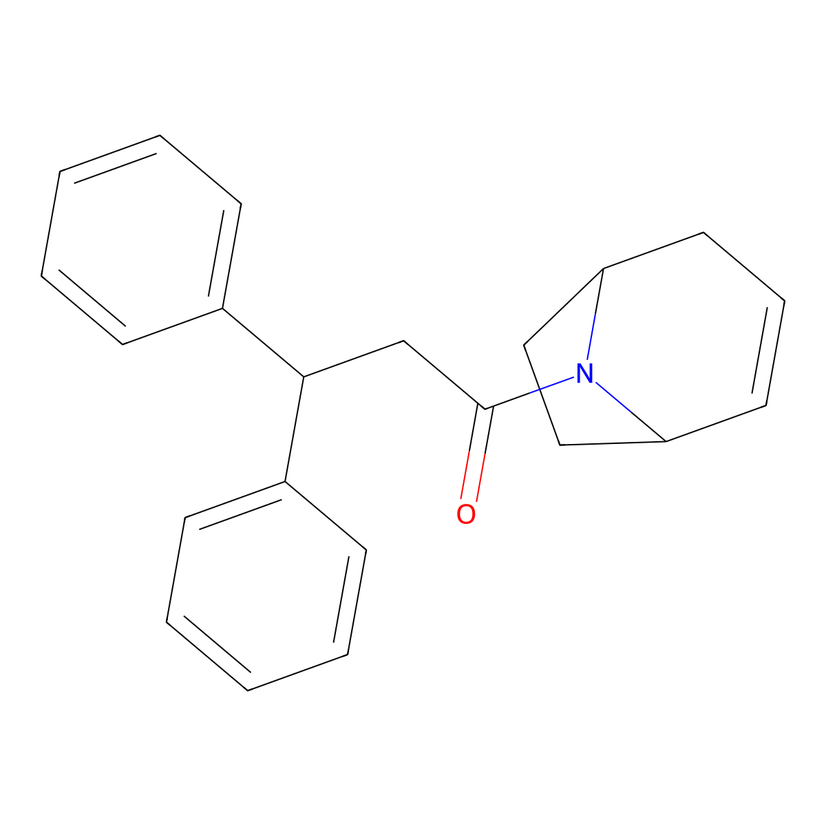 1-((1R,5S)-8-azabicyclo[3.2.1]oct-2-en-8-yl)-3,3-diphenylpropan-1-one molecular structure, CAS 1797740-57-8