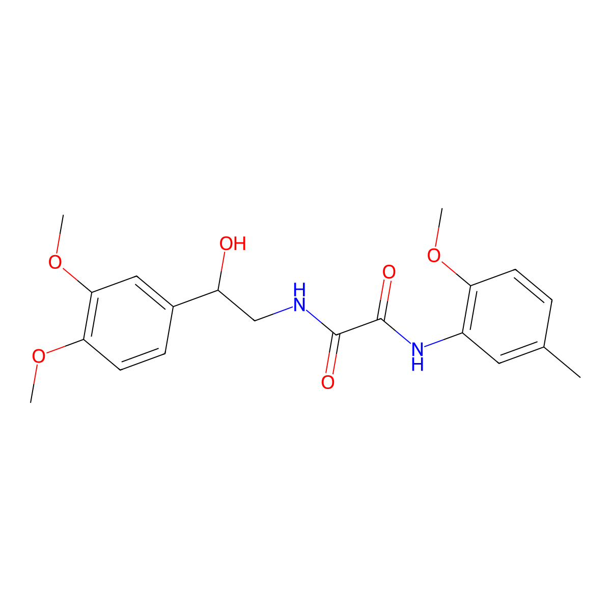 N1-(2-(3,4-dimethoxyphenyl)-2-hydroxyethyl)-N2-(2-methoxy-5-methylphenyl)oxalamide molecular structure, CAS 1797762-41-4