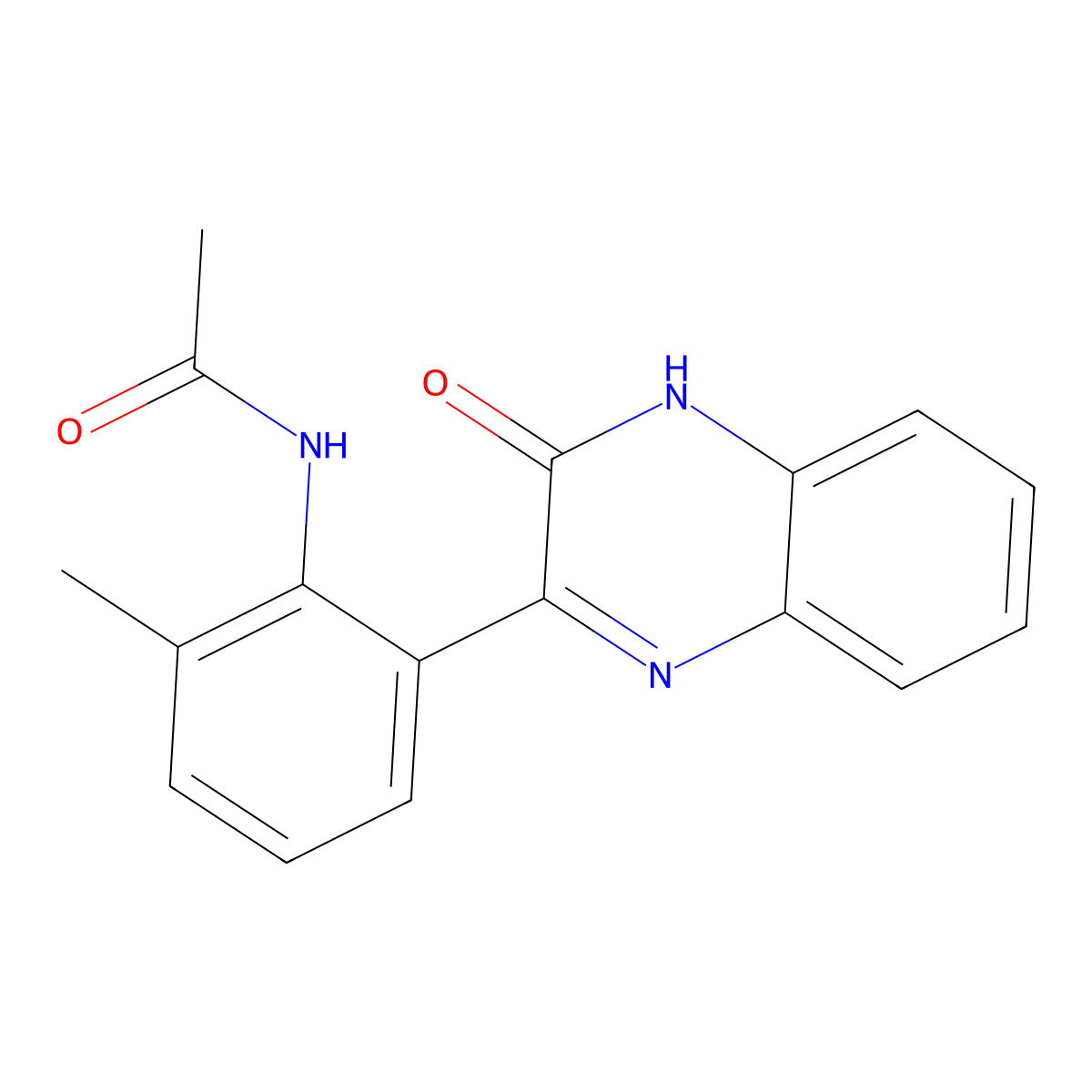 N-[2-(3-hydroxyquinoxalin-2-yl)-6-methylphenyl]acetamide molecular structure, CAS 1797799-52-0