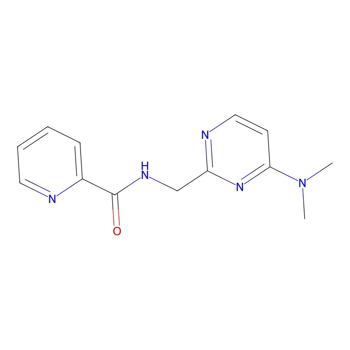 N-((4-(dimethylamino)pyrimidin-2-yl)methyl)picolinamide molecular structure, CAS 1797812-27-1