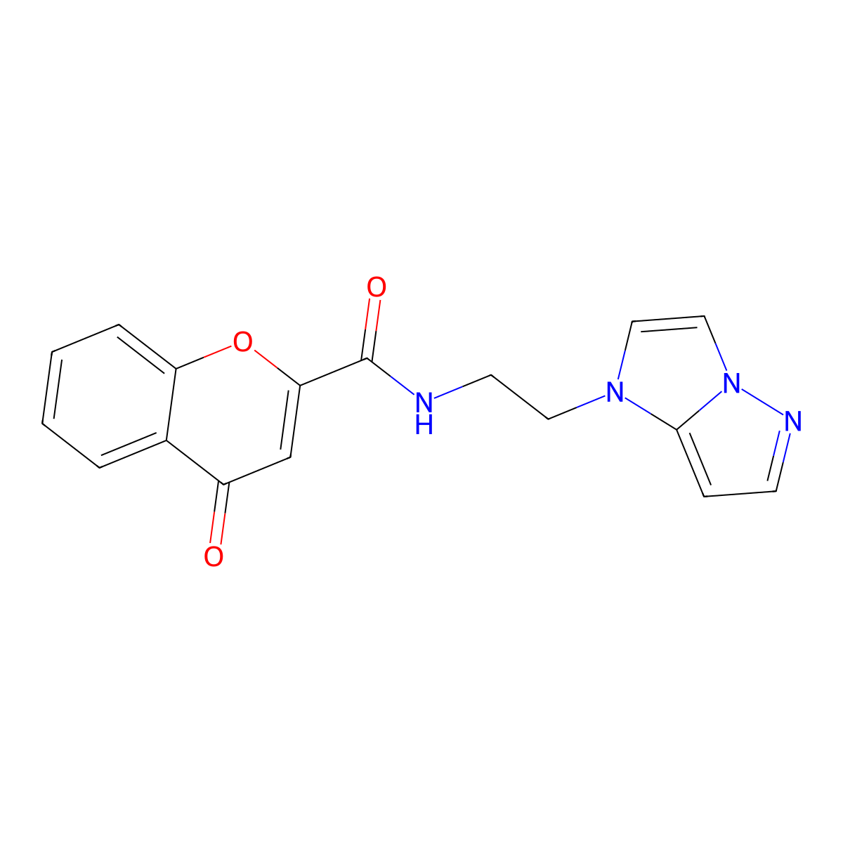 N-(2-(1H-imidazo[1,2-b]pyrazol-1-yl)ethyl)-4-oxo-4H-chromene-2-carboxamide molecular structure, CAS 1797823-25-6