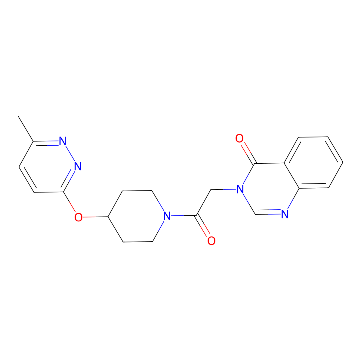 3-(2-(4-((6-methylpyridazin-3-yl)oxy)piperidin-1-yl)-2-oxoethyl)quinazolin-4(3H)-one molecular structure, CAS 1797856-25-7