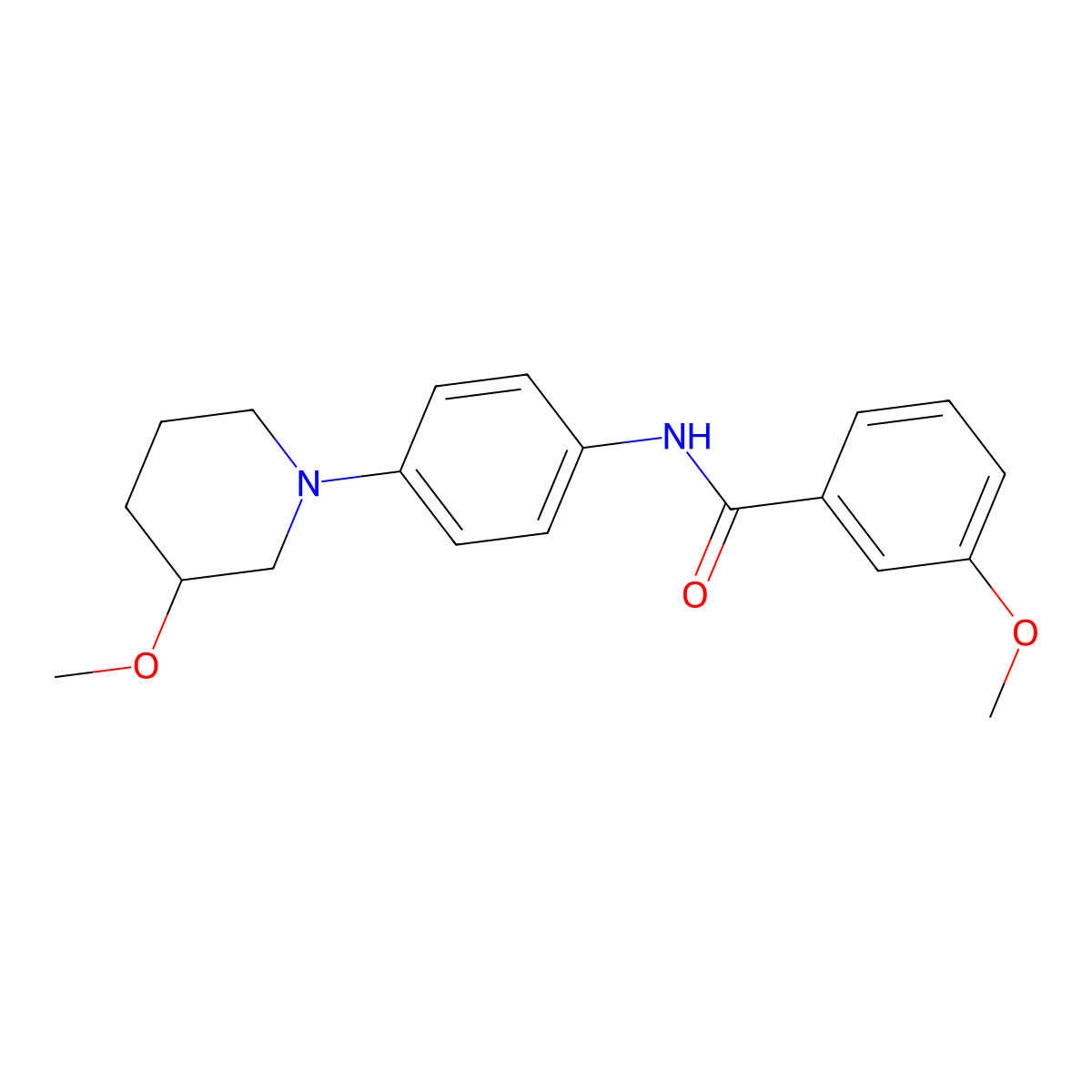 3-Methoxy-N-[4-(3-methoxypiperidin-1-YL)phenyl]benzamide molecular structure, CAS 1797856-76-8