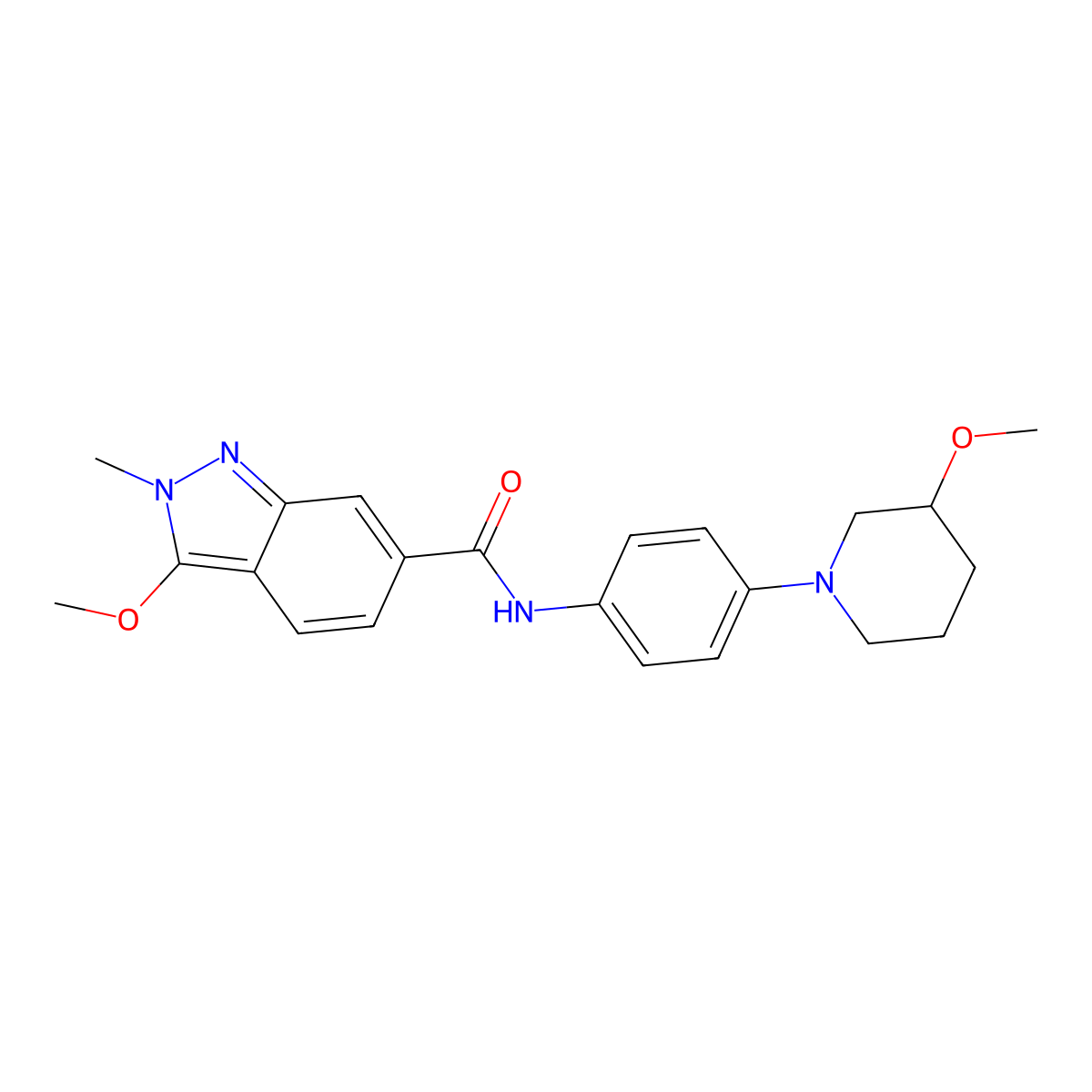 3-methoxy-N-[4-(3-methoxypiperidin-1-yl)phenyl]-2-methyl-2H-indazole-6-carboxamide molecular structure, CAS 1797856-79-1