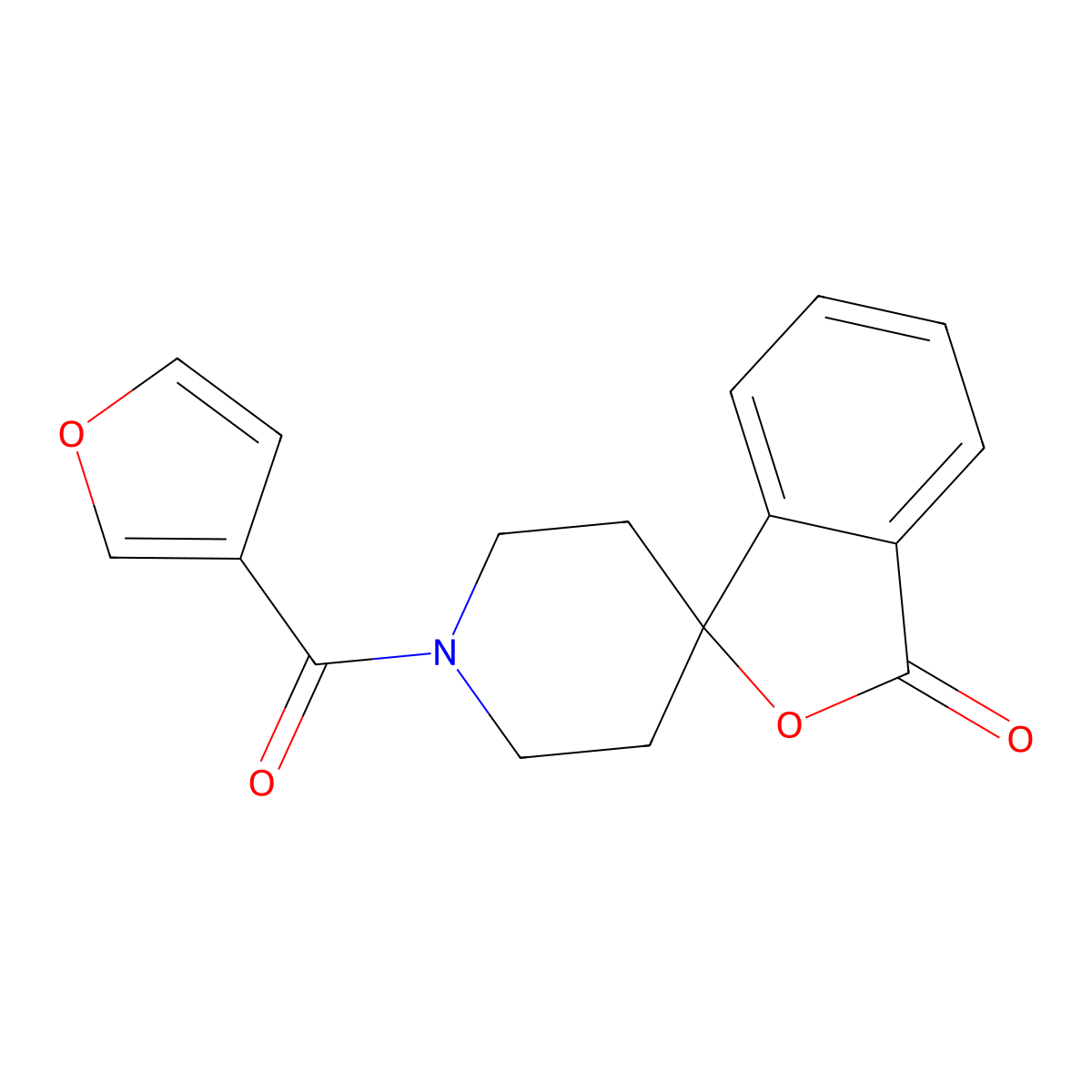 1'-(furan-3-carbonyl)-3H-spiro[isobenzofuran-1,4'-piperidin]-3-one molecular structure, CAS 1797857-43-2
