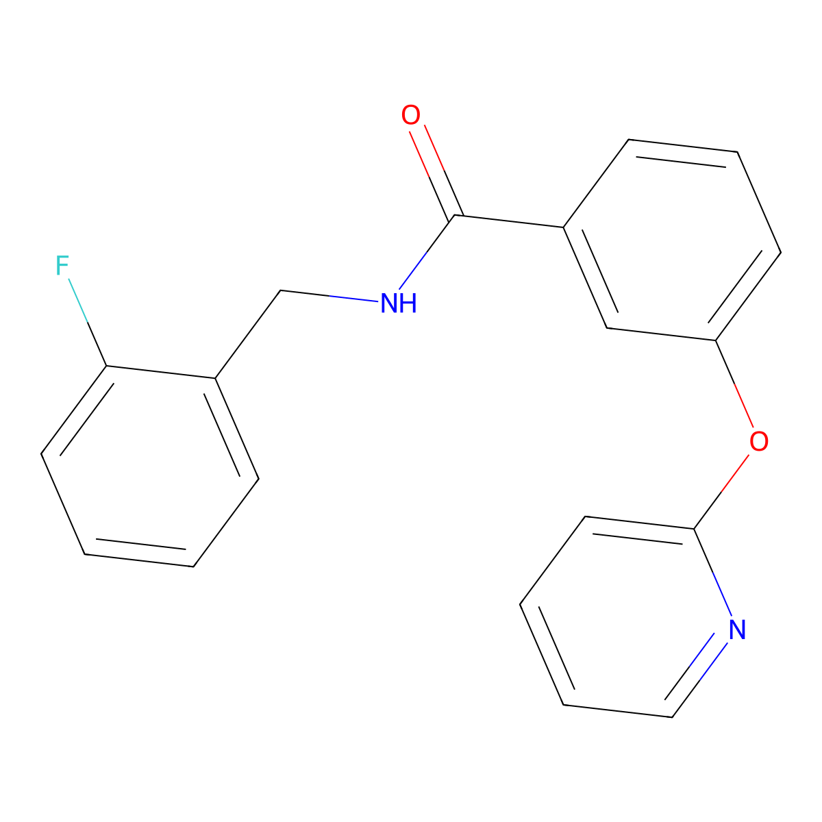 N-(2-fluorobenzyl)-3-(pyridin-2-yloxy)benzamide molecular structure, CAS 1797860-86-6