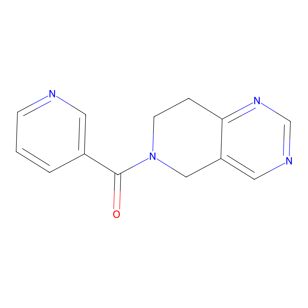 (7,8-dihydropyrido[4,3-d]pyrimidin-6(5H)-yl)(pyridin-3-yl)methanone molecular structure, CAS 1797868-38-2
