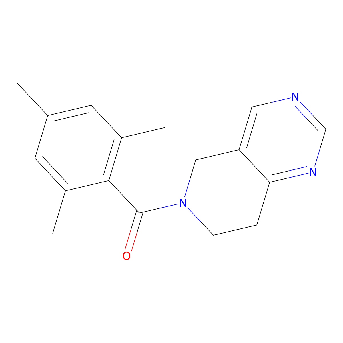 (7,8-dihydropyrido[4,3-d]pyrimidin-6(5H)-yl)(mesityl)methanone molecular structure, CAS 1797868-45-1