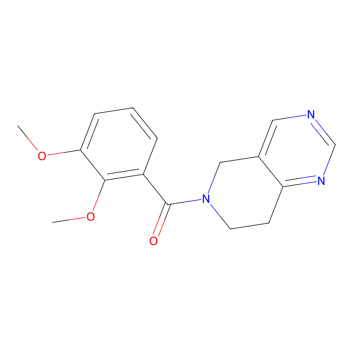 (7,8-dihydropyrido[4,3-d]pyrimidin-6(5H)-yl)(2,3-dimethoxyphenyl)methanone molecular structure, CAS 1797868-80-4