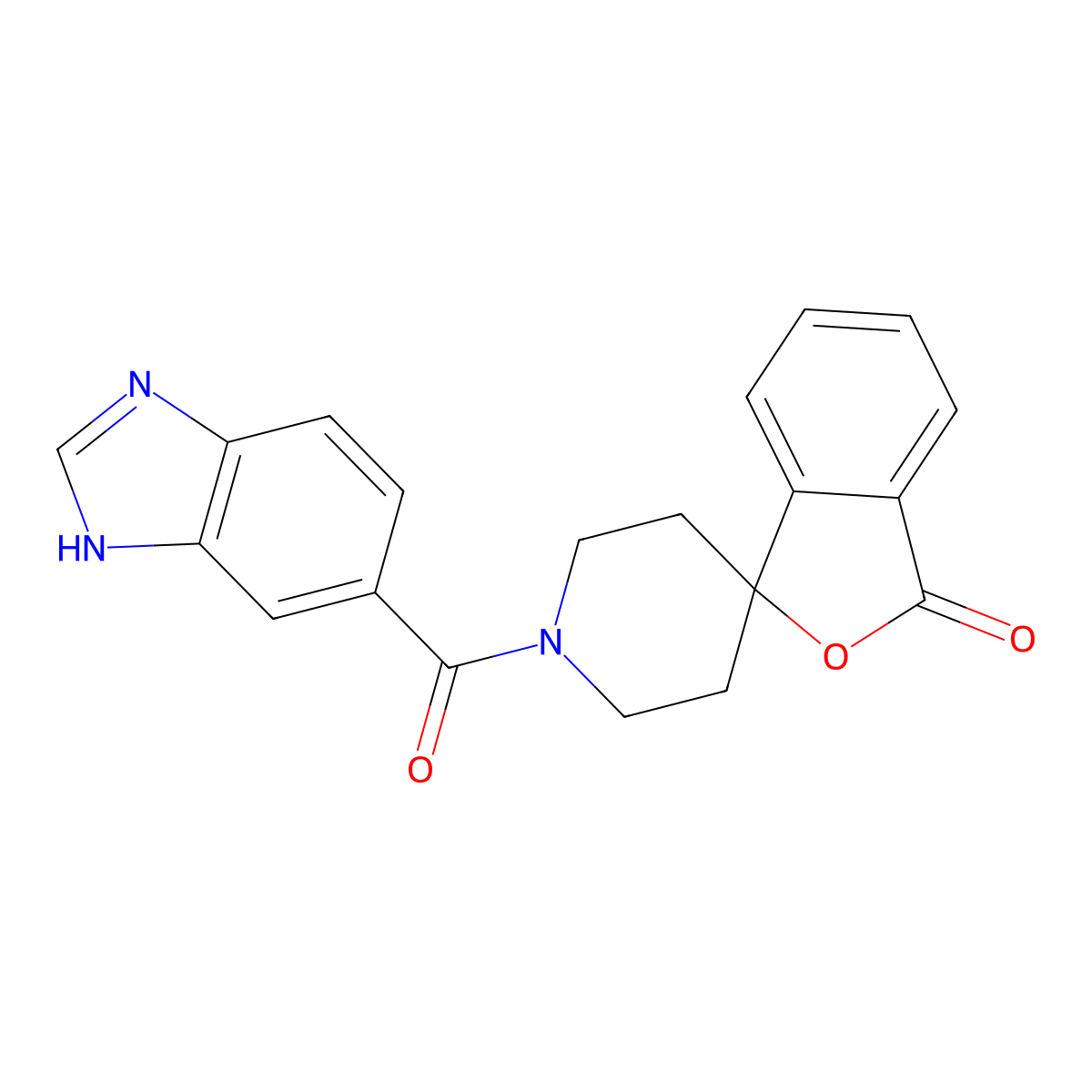 1'-(1H-benzo[d]imidazole-5-carbonyl)-3H-spiro[isobenzofuran-1,4'-piperidin]-3-one molecular structure, CAS 1797873-46-1
