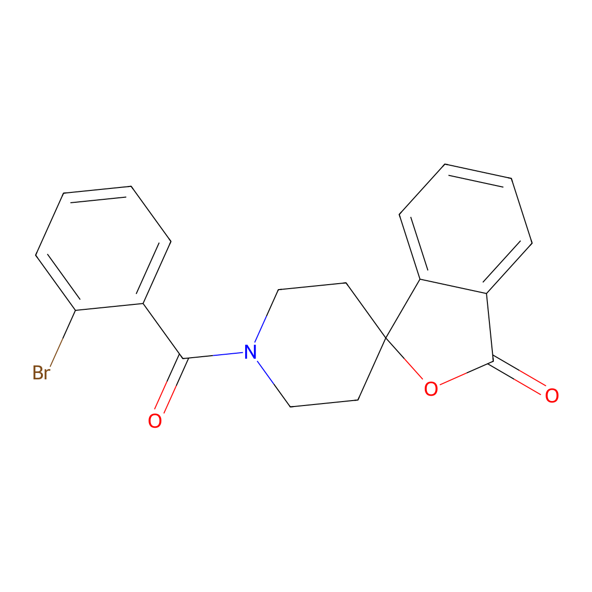1'-(2-bromobenzoyl)-3H-spiro[2-benzofuran-1,4'-piperidine]-3-one molecular structure, CAS 1797873-54-1