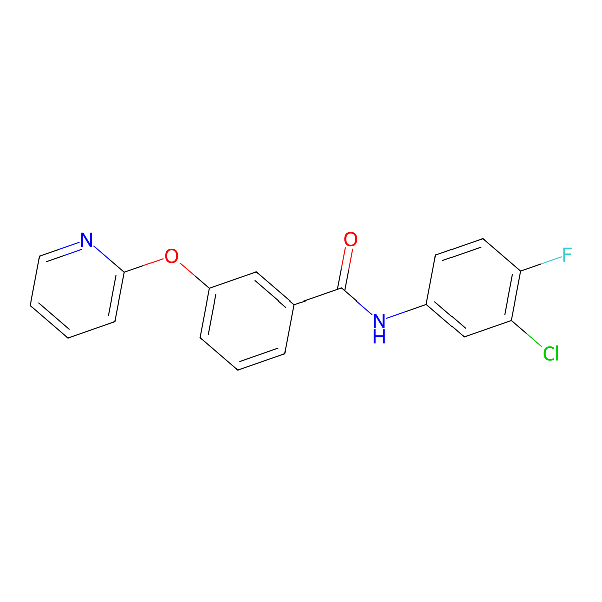 N-(3-chloro-4-fluorophenyl)-3-(pyridin-2-yloxy)benzamide molecular structure, CAS 1797874-25-9