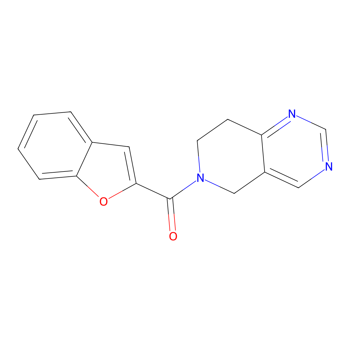 benzofuran-2-yl(7,8-dihydropyrido[4,3-d]pyrimidin-6(5H)-yl)methanone molecular structure, CAS 1797874-74-8