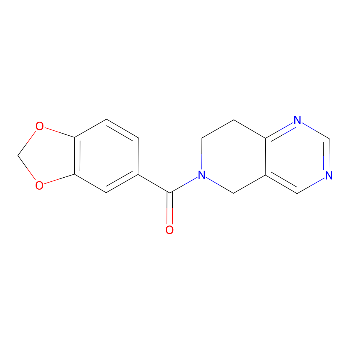 benzo[d][1,3]dioxol-5-yl(7,8-dihydropyrido[4,3-d]pyrimidin-6(5H)-yl)methanone molecular structure, CAS 1797874-76-0