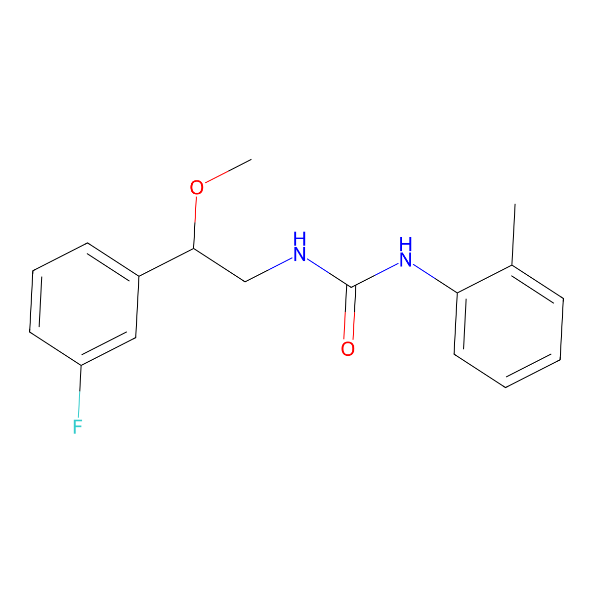 1-(2-(3-Fluorophenyl)-2-methoxyethyl)-3-(o-tolyl)urea molecular structure, CAS 1797877-03-2