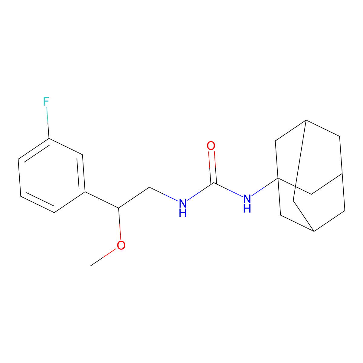 3-(Adamantan-1-yl)-1-[2-(3-fluorophenyl)-2-methoxyethyl]urea molecular structure, CAS 1797877-25-8