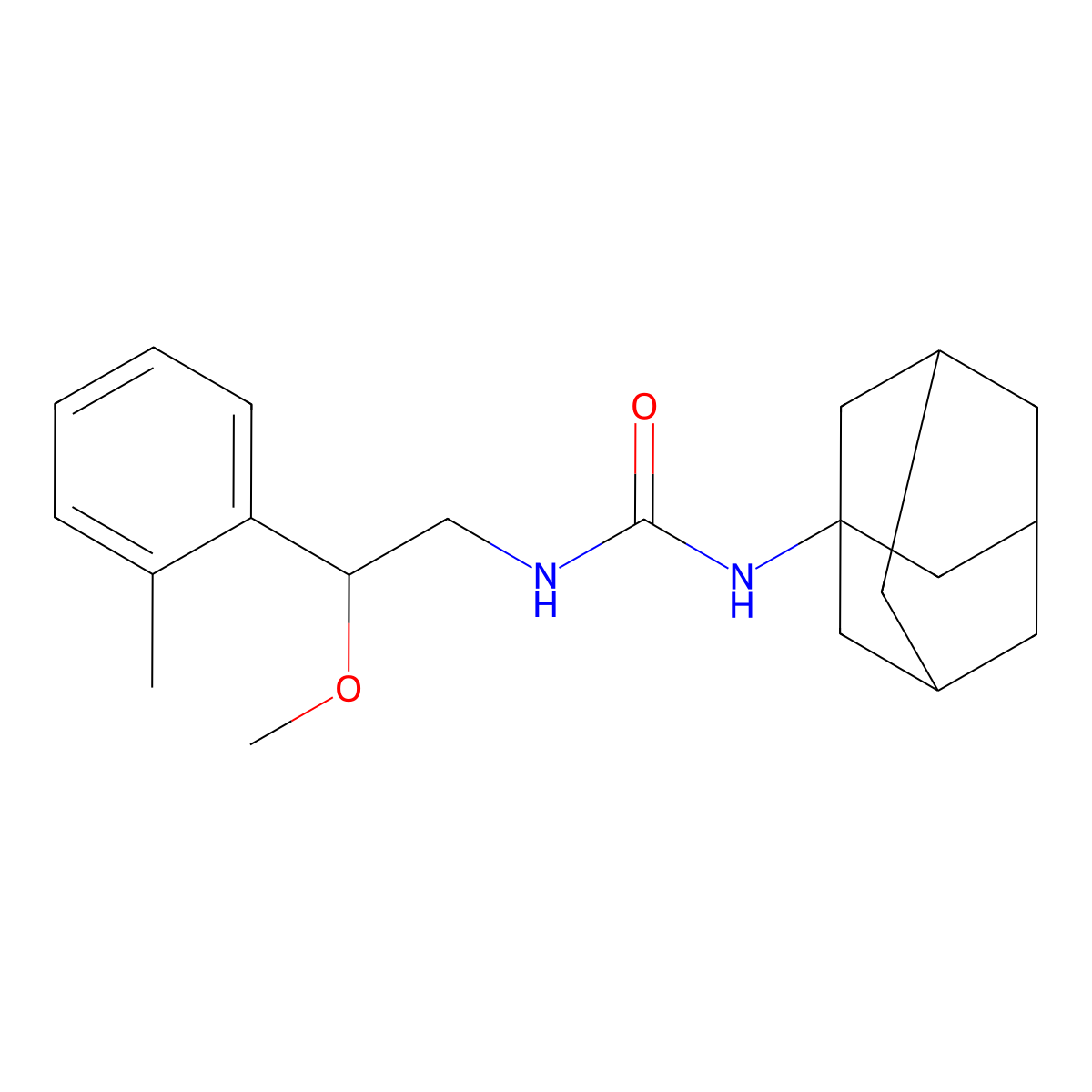 1-(Adamantan-1-yl)-3-[2-methoxy-2-(2-methylphenyl)ethyl]urea molecular structure, CAS 1797878-91-1