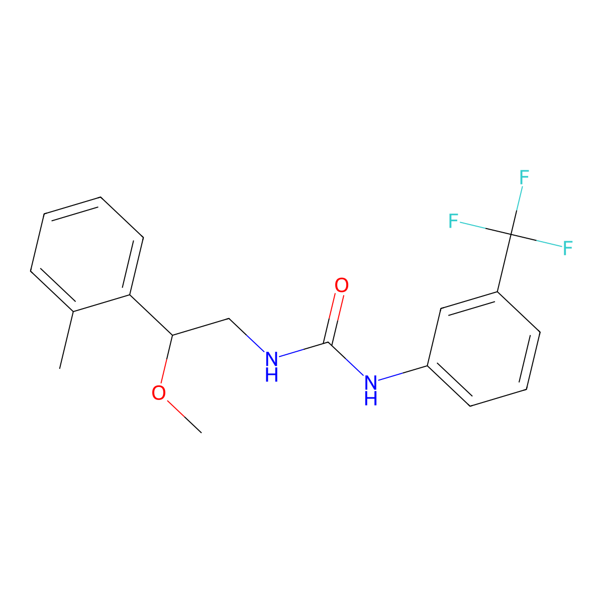 1-(2-Methoxy-2-(o-tolyl)ethyl)-3-(3-(trifluoromethyl)phenyl)urea molecular structure, CAS 1797879-01-6