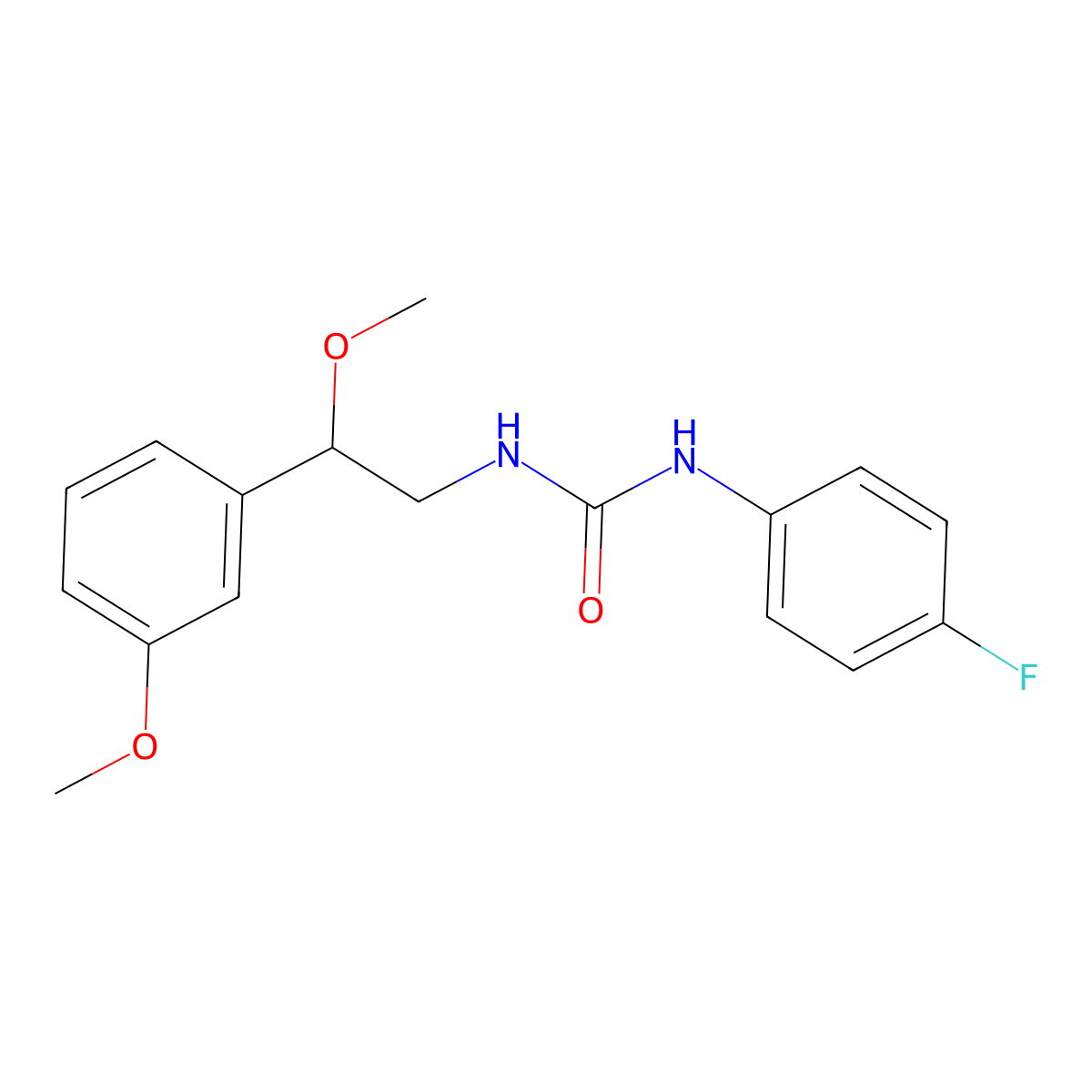 1-(4-Fluorophenyl)-3-[2-methoxy-2-(3-methoxyphenyl)ethyl]urea molecular structure, CAS 1797880-51-3