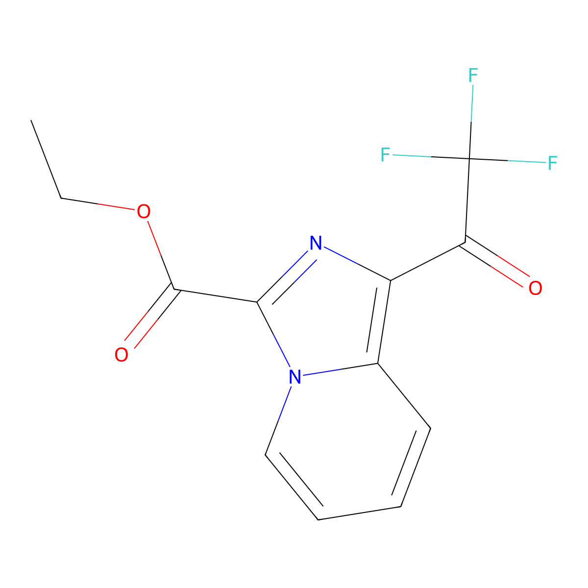 Ethyl 1-(trifluoroacetyl)imidazo[1,5-a]pyridine-3-carboxylate molecular structure, CAS 1797883-68-1